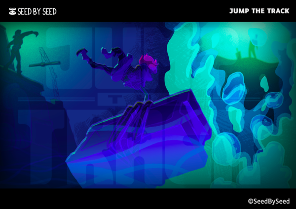 Cinématique Sam jeté par Berger, jeu Jump the track